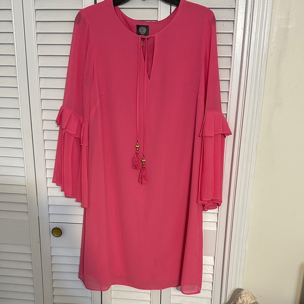 Vince Camuto Pink Midi Dress